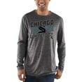 thumbnail image 4 of Men's Majestic Heathered Charcoal Chicago White Sox Big & Tall Long Sleeve Team T-Shirt, 4 of 4