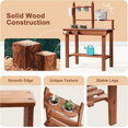 thumbnail image 4 of Robud Mud Kitchen for Kids Outdoor, Wooden Outdoor Play Kitchen, Kids Mud Kitchen with Removable Sink & Faucet, Monteeori Toys for Children Ages 3+ Years, 4 of 7