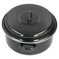 thumbnail image 1 of Oval Roaster, Non Stick Roasting Pan Enamel Black   for Home for Kitchen, 1 of 7