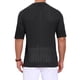 thumbnail image 3 of Camisa de rayas para hombre Inspire Chic, de verano, de manga corta, de punto, transparente, talla XL, negra, 3 of 5
