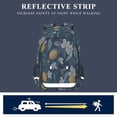thumbnail image 5 of FORMRS Unisex School Backpack 17" Student Travel Bag with Laptop Compartment, Floral Lemon, 5 of 7