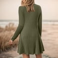 thumbnail image 6 of felwors Women's Long Sleeve Sweater Maxi Dresses V Neck Casual Fall A-Line Church Fall Long Dresses AG, M, 6 of 9