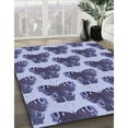 thumbnail image 2 of Ahgly Company Indoor Rectangle Patterned Deep Periwinkle Purple Area Rugs, 6' x 9', 2 of 6