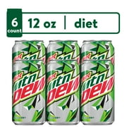 Diet Mountain Dew Soda Pop, 12 fl oz, 6 Pack Cans