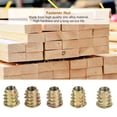 thumbnail image 1 of 50pcs M6 Zinc Alloy Inside Hex Socket Insert Nuts With Flange Cover For Wood Furniture9 Types, 1 of 8