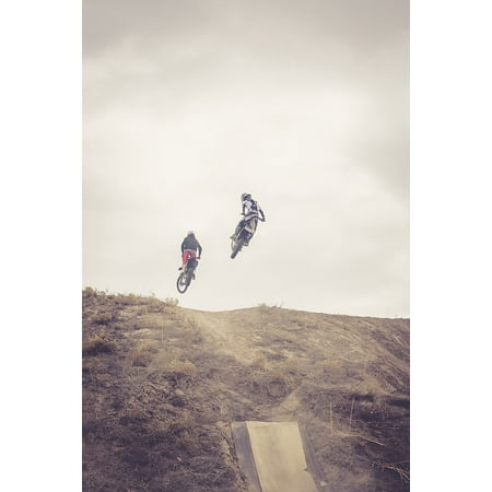 No Trick Treat Poster - LAMINATED POSTER Jump Motocross Dirtbike Dirt Bikes Freestyle Trick Poster Print 24 x 36