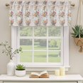 thumbnail image 2 of Roses Floral Curtain Valances for Windows, Kitchen Valance Window Treatments Panel 2 Pack, Rustic Vintage Luxury Flowers Botanical Rod Pocket Short Curtains for Bathroom Bedroom 42 x 18 Inch, 2 of 8