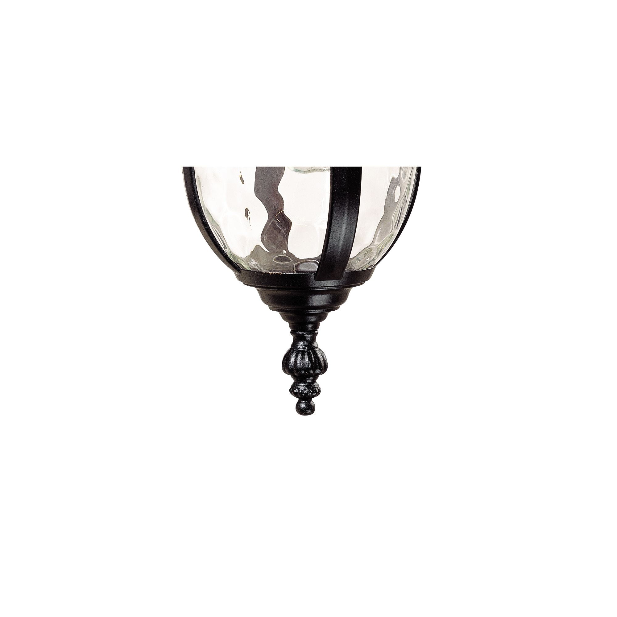 John Timberland Bellagio Vintage Outdoor Wall Light Fixtures Set of 2 Texturized Black Downbridge 16 1/2" Clear Hammered Glass for Post Exterior Barn