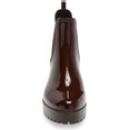 thumbnail image 4 of Jeffrey Campbell Women's Cloudy Rain Booties Pull On Brown Waterproof Boots (Brown Shiny, 7), 4 of 5
