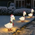 thumbnail image 4 of Christmas Special Offer Light Up Duck With Scarf Ground Outdoor Decoration Patio Yard Garden Plugin Christmas Decoration, 4 of 4