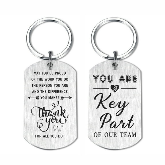 DEGASKEN Employee Appreciation Gifts, Thank You for ALL You Do Keychain. Staff Keepsake for Christmas Anniversary