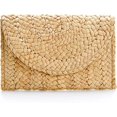 thumbnail image 1 of Uds. Bolso de mano de mimbre tejido, bolso de paja para niñas, playa de verano, 1 of 4