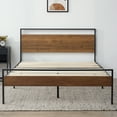 thumbnail image 6 of Rest Haven Ashland Metal and Wood Platform Bed, Full, Brown, 6 of 12