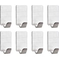 thumbnail image 3 of 8 ganchos adhesivos de acero inoxidable, gancho adhesivo súper fuerte, para colgar en la pared para abrigos, sombreros u otros artículos pequeños, resistente al agua y al óxido, 3 of 5