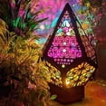 thumbnail image 4 of Limits the quantity sells，Retro Style Projection Light Exquisite Wood Beautiful Taper Shape Floor Light for Kids Bedroom, 4 of 6