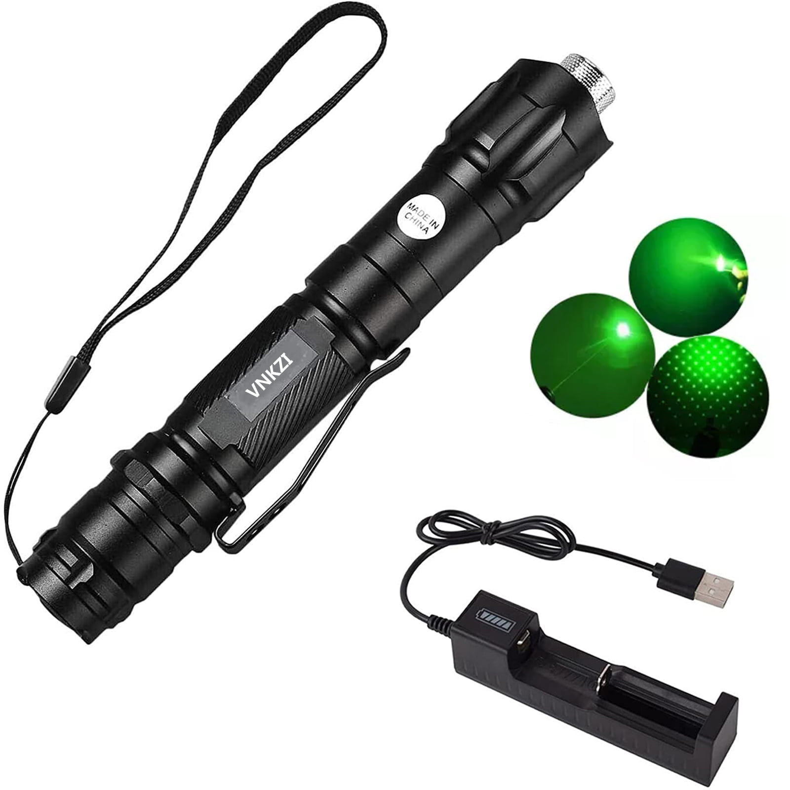 Laser Pointer Flashlight Pointer Tactical High Power Beam Flashlight Adjustable 