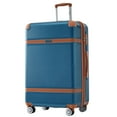 thumbnail image 3 of 3 Piece Hardshell Luggage Sets with Double Spinner Wheels, Lightweight Suitcase with TSA Lock, 20in Carry on Luggage 24in 28in Check in Luggage, Blue, 3 of 9