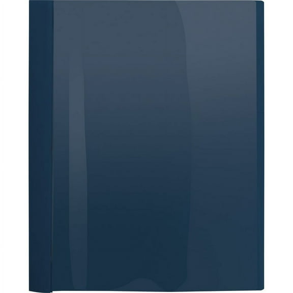 Business Source Letter Report Cover - 1/2" Folder Capacity - 8 1/2" x 11" - 100 Sheet Capacity - 3 x Prong Fastener(s) - Clear, Dark Blue - 25 / Box | Bundle of 2 Boxes