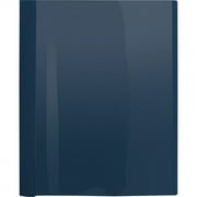 Business Source Letter Report Cover - 1/2" Folder Capacity - 8 1/2" x 11" - 100 Sheet Capacity - 3 x Prong Fastener(s) - Clear, Dark Blue - 25 / Box | Bundle of 5