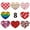 muticolor, variant on 500Pcs Valentines Love Heart Stickers - 1 Inch Self Adhesive Valentine's Labels for Wedding, Mother's Day, Anniversaries & Reward Charts