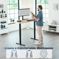 thumbnail image 3 of VIVO Black Electric Dual Motor Standing Desk Frame, Height Adjustable Legs, 3 of 5
