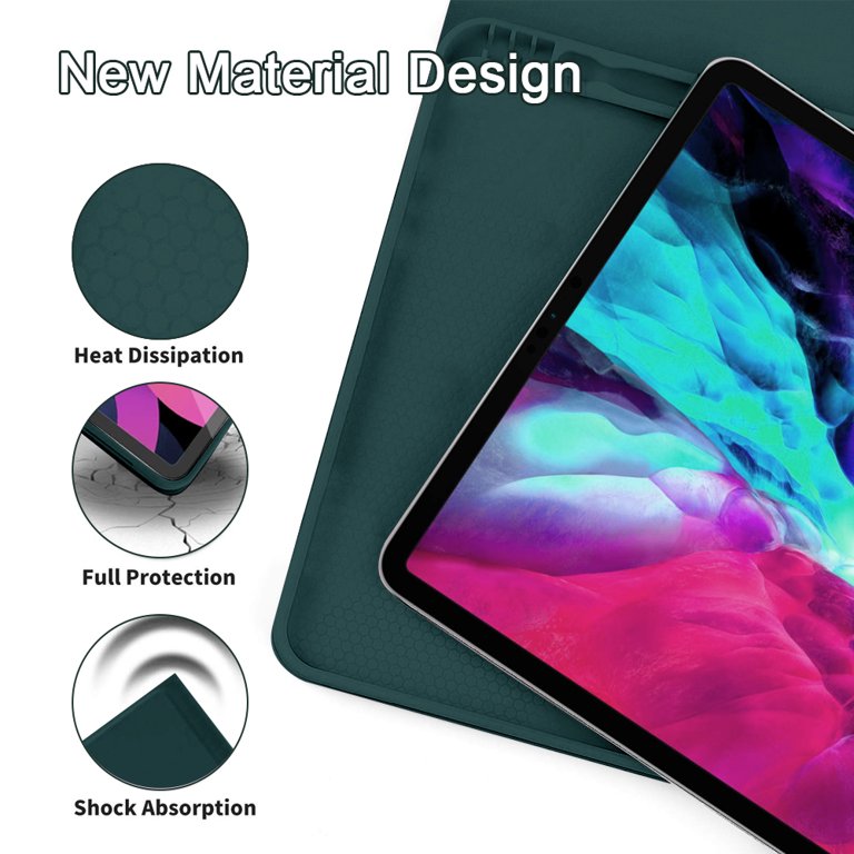  Arae for iPad Air 5 / iPad Air 4 Case 10.9 inch [5th Generation]  [4th Generation] [Corner Protection] Multi-Angle Viewing with Pencil  Holder, Kickstand Feature, Auto Wake/Sleep,Green : Electronics