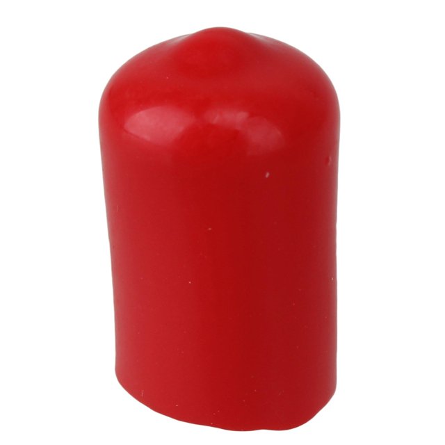 50 x Protector de rosca para remate de manguera redonda de goma blanda roja de 14 mm