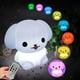 thumbnail image 1 of Luz de noche en forma de perro-Luces de silicona para niños-Brillo ajustable y controles coloridos y control remoto-medio Feliz Sencillez, 1 of 5
