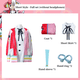 thumbnail image 3 of Nueva ropa de cosplay de One Piece Uta, versión teatral, película, hija roja de Red Shanks, accesorios, disfraz, peluca, alas, juguete para niños y adultos, 3 of 5