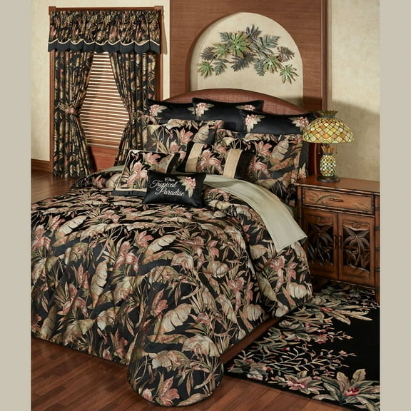 Barbados Grande Bedspread Black Bedspread Grande Queen