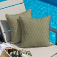 thumbnail image 2 of Throw Pillow Covers 24x24 Inch, Sage Green Lattice Geometric Decorative Pillow Cases for Couch Sofa Bed, Luxury Abstract Art Aesthetics Cotton Linen Square Home Decor Pillowcases with Hidden Zipper, 2 of 9