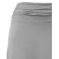 thumbnail image 4 of Doublju Women's Flowy Handkerchief Hemline Midi Skirt (Plus Size Available), 4 of 4