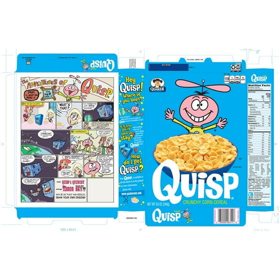 quaker quisp crunchy corn breakfast cereal 8 5 oz box walmart com