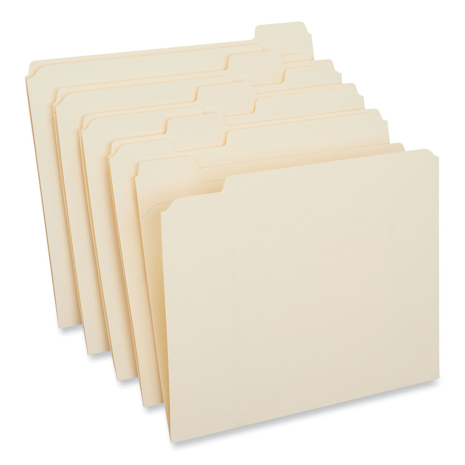 Universal DoublePly Top Tab Manila File Folders 1/5Cut Tabs Assorted