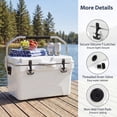 thumbnail image 5 of ELLEGNT 20 Quart Hard Cooler – Portable Ice Chest, 6‑Day Ice Retention, White, 5 of 10