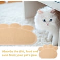 thumbnail image 2 of Cat Litter Mat Non-slip Paw Shape Mat Pet Dog Cat Puppy Kitten Dish Bowl Food Water Placemat Mat 30*40cm, 2 of 5