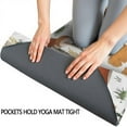 thumbnail image 3 of Brown Mushroom Bug White Pattern Hot Yoga Mat Towel Non Slip for Hot Yoga - Quick-Drying Yoga Mat Cover with 4 Corner Pockets with Travel Bag - Hot Yoga Towel Non Slip 70"x26", 3 of 6