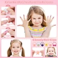 thumbnail image 3 of Kit de maquillaje Kuovei, 99 unidades, para niñas, con espejo, cintas para el pelo y uñas, 3 of 7