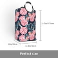 thumbnail image 2 of Xecao Rose Flowers for Laundry Basket,Collapsible Large Laundry Hamper,Wash Bag for Laundry Room, Rolling Laundry Basket with Handles, 2 of 5