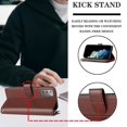 thumbnail image 5 of Funda tipo cartera de PU para Samsung Note 20 con cordón, ranura para múltiples tarjetas, protección total, estilo retro, material PU+TPU, 5 of 5