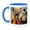 Blue/White, variant on 3drose, Udaipur, Rajasthan, India, Decorated Camel, Diwali Festival of Lights, 11oz Mug