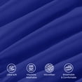 thumbnail image 4 of Elegant Comfort 4-Piece Microfiber Bed Sheet Set, King, Royal Blue - Deep Pocket, 4 of 10