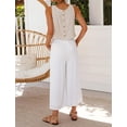 thumbnail image 4 of Top corto sin mangas IDEALSANXUN de lino beige talla L, 4 of 4