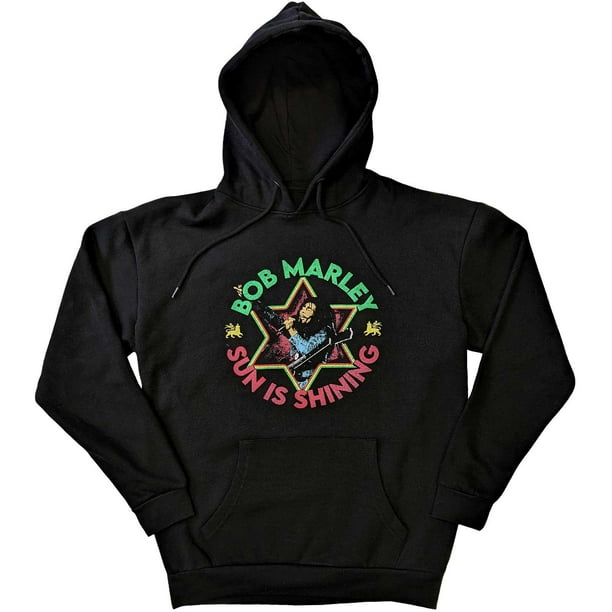 Bob Marley - Sudadera Sun Is Shining para Adultos Unisex (Negro)