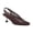 Coffee, variant on Women Fashion Cage Toe Slip On Slingback Pumps Low Metal Heels Woven Strap Sandals Evening Party Shoes Size 4 Black