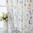 thumbnail image 5 of Fragrantex Floral Sheer Window Curtains, 40"W x 95"L, 5 of 7