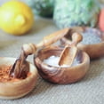 thumbnail image 3 of Olive Wood Small 2.75" Set of 2 Spice Scoops, 3 of 3