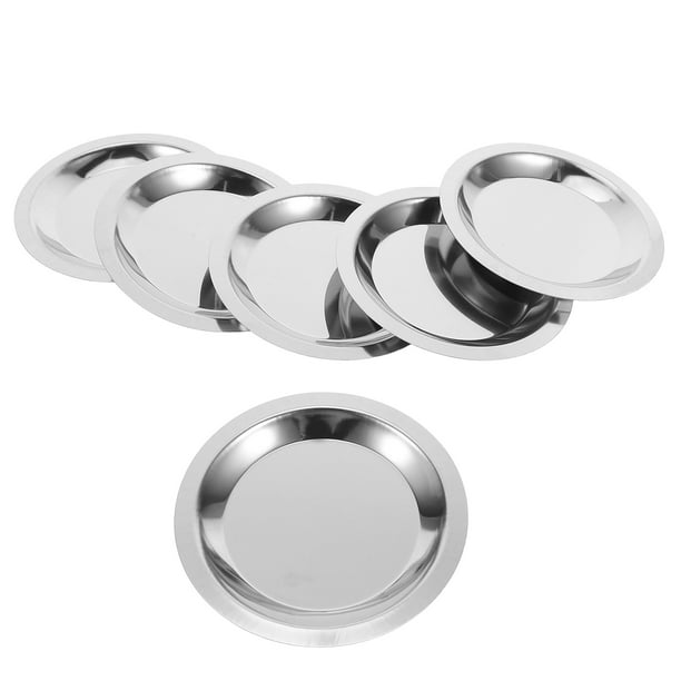 GOOHOCHY 6 posavasos de acero inoxidable para botellas de vino, antiescaldaduras, para mesa de comedor