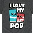 thumbnail image 3 of Instant Message - I Love My Pop - Toddler & Youth Short Sleeve Graphic T-Shirt, 3 of 6