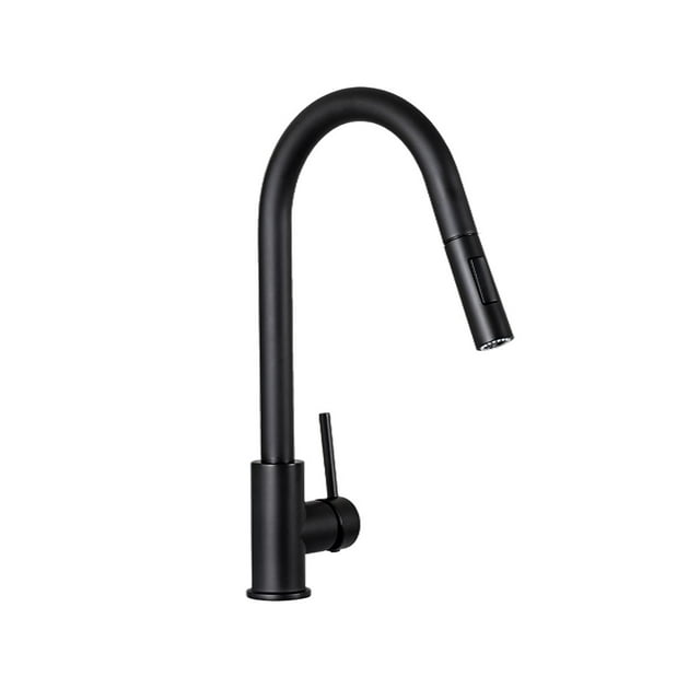 Llave mezcladora monomando grifo cocina Tecnolam tec143negro INOX negro mate Tecnolam TEC143NEGRO